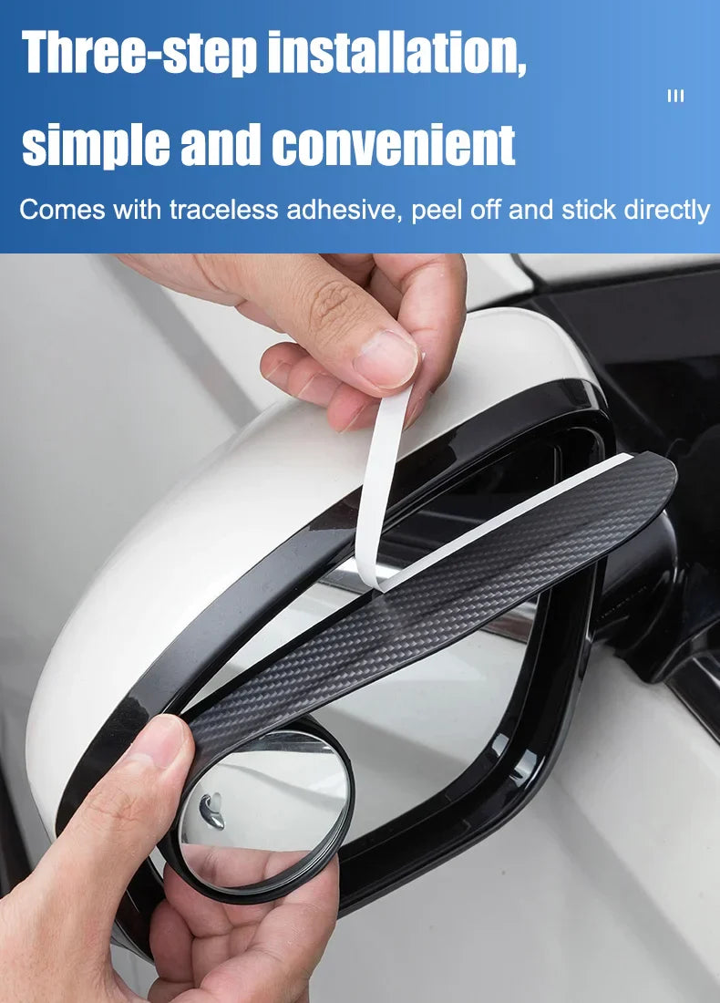 🔥Hot Selling 50%🔥 Car Rear View Mirror Small Round Mirror Rain Eyebrow